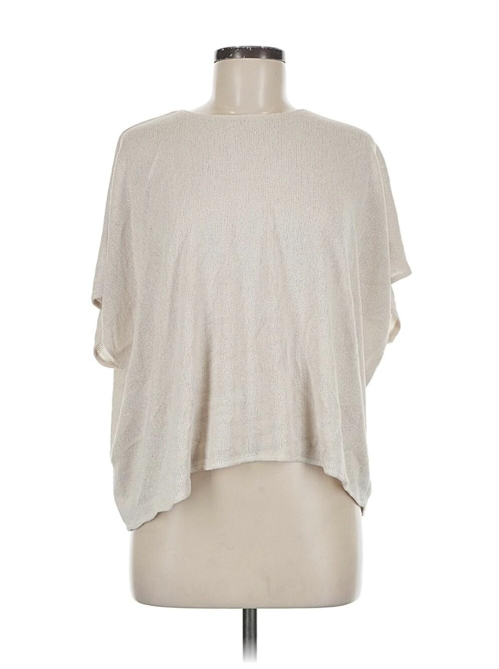 Zara Cream Oversized Relaxed Top